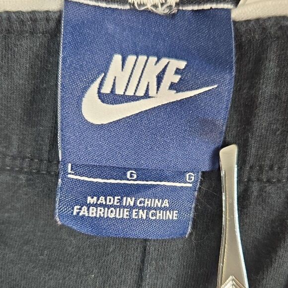 Nike Leggings Black w White Large Logo Spellout Women's Large Cotton Sportswear - Picture 8 of 8